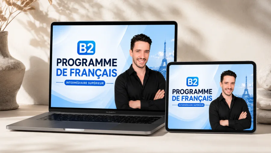 Le Cours B2 du Beau Français sur ordinateur et tablette